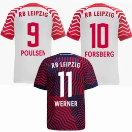 2023 2024 RBL Leipziges WERNER Soccer Jerseys NKUNKU RAUM SIMAKAN POULSEN SZOBOSZLAI FORSBERG SABITZER OLMO HAIDARA LAIMER SCHLAGER football men and kids shirt