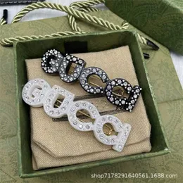 designer jewelry bracelet necklace ring headdress Rhinestone back side bangs crystal net red clip hairpin high quality