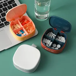 Care 1 Pcs Pill Case для таблеток 4 Gird Medicine Pill's Organizer Capsule Plastic Plastic Lose Box Divider Weekly Travel Pill Cutter