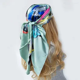 Lenços impressão scrunchies lenço de cabelo boêmia feminina fita bandas de cabelo streamers