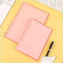 Notepads Frosted Transparent Coil Notebook Office School Pp A5/B5 Metal Colorf Looseleaf Thin Removable Waterproof Ernotepad Drop De Dhnqs