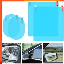 New 2Pcs Car sticker Rainproof Film for Car Rearview Mirror Car Rearview Mirror Rain Film Clear sight in rainy days Car film