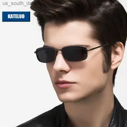 KATELUO Brand Designer Vintage Sunglasses Polarized UV400 Lens Men Sun Glasses Outdoor Driving Eyeglasses Eyewear For Male 2236 L230523