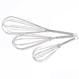 Eierwerkzeuge Küche Kutschen Milchschläger 5 Zoll Größen Mixer Edelstahl Whisk Mixer Rührwerkzeug DH0560 Drop Lieferung Hausgarten DHSNF