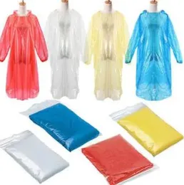 Quality Disposable Raincoat Adult Emergency Waterproof Hood Poncho Travel Camping Must Rain Coat Unisex One-time Emergency Rainwear