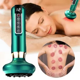 Relaxation 12/6 Level Electric Vacuum Cupping Massager Body Guasha Scraping Fat Burning for Body Anticellulite Suction Cup Gua Sha Massage