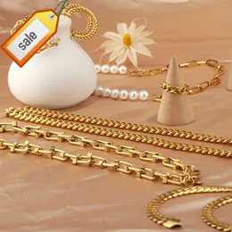 Rinntin otb301 moda özel zincirleri Acero Acero Inoxidable Joyas Belediye Başkanı Bijoux EN ACI Inoksi 14K 18K Altın Paslanmaz Çelik Takı