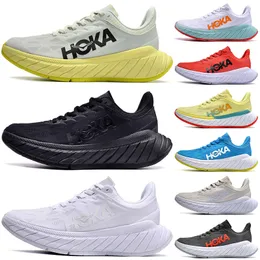 Hoka One One Carbon x2 Chaussures de course en plein air Clifton X3 Platform Sneakers Noir Blanc Hoaks Lilac Marble Hommes Femmes Aquarel Baskets Marche Jogging 36-45
