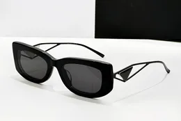 Modedesigner 14ys solglasögon för kvinnor platta metallkombination fyrkantiga glasögon utomhus trendig mångsidig stil anti-ultraviolet skydd kommer med fodral