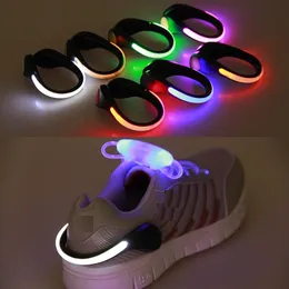 8 ألوان LED أحذية مضيئة مقطع في الهواء الطلق ركوب الدراجات الدراجات LED LED حذاء مقطع ليلة الجري حذاء السلامة مقطع ركوب الدراجات الرياضية ضوء التحذير
