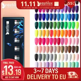 Gel Beautilux unhas Gel Polish Kit 6pcs/set x10ml Mergulhe as pregos UV LEDs Varnish Conjunto de vernizes semi -nail Gels de laca de laca DIY