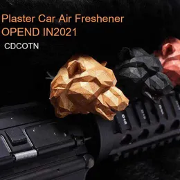 CDCOTN Plaster Car Air Freshener Panther Head Auto Air Conditioner Outlet Fragrance Clip Decor Ornament Aromatherapy Car Perfume L230523