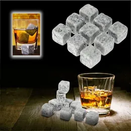 Whisky Stones Sipping Ice Cube Cooler Reutilizable Whisky Ice Stone Whisky Natural Rocks Bar Wine Cooler Fiesta Regalo de boda