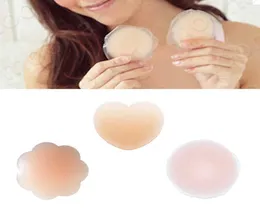 Reusable Round Shape Silicone Breast Petal Pasties Adhesive Nipple Cover Pads Sexy Invisible Bra Patch Shaper Sticker Tape9488196