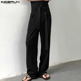 Мужские брюки повседневная мода горячая продажа брюки мужчины с высокой талией брюки Стильная уличная одежда горячая продажа твердая удобная прямая панталоны S-5XL L230520