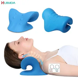Rahatlama boyun omuz sedye gevşetici kayropraktik çekiş cihazı ortopedik servikal yastık masalları ağrı kesici omurga hizalaması