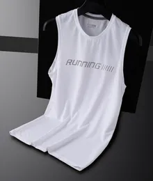 Men TShirt Sleeveless Shirts Running Gym Training Fitness Compress Muscles Men039s Vest Basketball Tank Top Outdoor 228054262