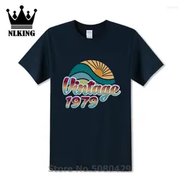 Men's T Shirts Vintage 1979 40th Birthday Gift Idea Shirt Men T-Shirt Summer Tops Made In Party Tees Cotton Sleeve