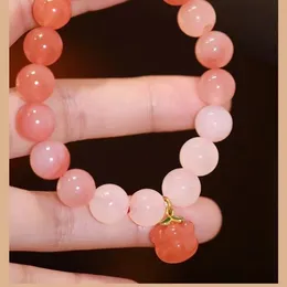 Everything goes smoothly. Authentic agate bracelet small string. Authentic elastic rope gives mom a high-end bracelet with gradient color