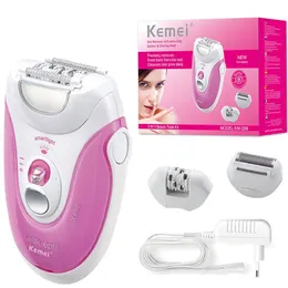 Epilator kemei 299 cord electric epilator for women facial body hair remover bikini underarms lady shaver legs hair removal machine