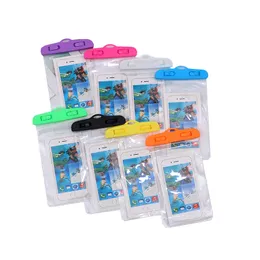 도매 야외 용품 PVC 휴대폰 투명 방수 백 드리프트 방수 휴대 전화 보호 도매
