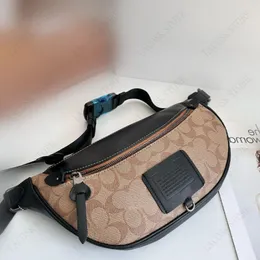 Bambag midja väska män kvinnor axel bröstväskor designer fanny pack stora crossbody äkta läder handväskor handväska med låda