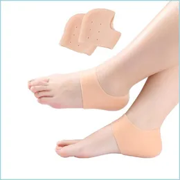 Other Home Garden Sile Foot Care Tool Moisturizing Gel Heel Socks Cracked Skin Protector Pedicure Health Monitors Masr Drop Deliver Dhxwu