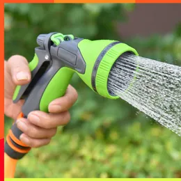 New Single Blow Head Fall-proof Multifunctional Watering Pipe Adjustable Spray Nozzle Hand Sprayer Gun Grey Or Green Nozzle Abs