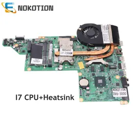 Motherboard NOKOTION 630278001 592816001 615278001 For HP Pavilion DV63000 Laptop Motherboard With I7720QM CPU+Heatsink