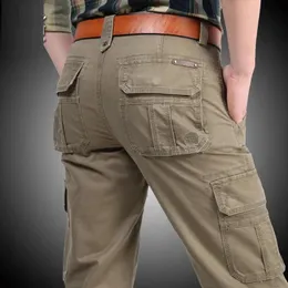 Pants Tactical Cargo Pants Men Spring Multipockets Baggy Pants Militär Casual Trousers Autumn Army Cotton Pants Joggers PLSU Storlek 44