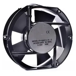 Pads NEW cooling fan for FP108EXS1S FP108EXS1B 17250 17251 172x150x51mm 110V 220V 380V 38W cabinet metal heatresistant