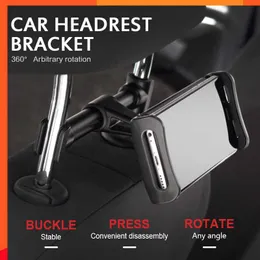 New Car Tablet Phone Holder Seat Ajustable IPad Stand Car Phone Holder For Headrest 360 Rotation Mobile Phone Mount Holder