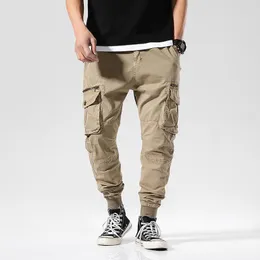 Pantaloni Primavera Autunno Joggers Uomo Multitasche Pantaloni cargo da uomo in cotone Pantaloni uomo streetwear alla caviglia