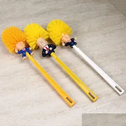 Toilet Brushes Holders Donald Trump Brush Set With Holder Creative Plastic Wc Borstel Bathroom Cleaning Accessories Supplies Dbc D Dh0Uo