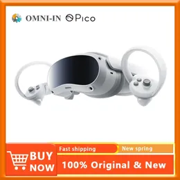 Оригинальные гарнитуры PICO 4 VR 8G 256 ГБ All-In-One Virtual Reality Watch Watch Foodball 4K Display VR очки Connect Vr Vr