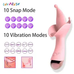 3-in-1 Dildo False Penis Tongue Licking Button Heating Vibrator 10 Speed Vibration Vaginal Clitoral Stimulator Female Sex Toy 70% Off Factory sales