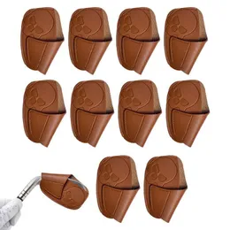 Diğer Golf Ürünleri Demir Kapakları Set 10 PCS Club Head Wedge Koruyucu Headcover Ironondriver 230530