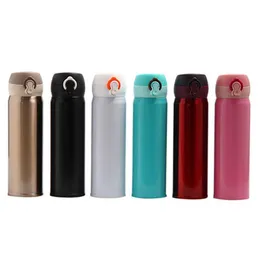 Water Bottles Vacumm Cup 304 Stainless Steel Bouncing Er Thermos 500Ml Student Portable Thermal Insation Vt07661 Drop Delivery Home Dh36F