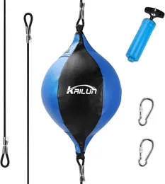 Punching Balls Speed Ball Hanging Boxing Punching Ball Double End Ball with Boxing Reflex Ball and Pump for Gym MMA Boxing Sports Punch Bag 230530