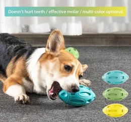 Hundbiteresistant tandvalp som låter boll husdjur leksak muntlig rengöring för husdjur tugga träningsmolar leksaker Apparel7583742