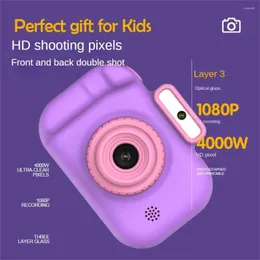 Kameror Children's Camera Digital HD -skärm 1080p Video POGRAPI 40 miljoner Pixel Cartoon Sweet Toy Selfie Kids Gifts