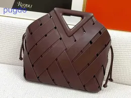 Point Bags Bottegas handbags Venetas triangle design Genuine Leather Top Handle Bag Magnetic Frame Closu B0FI TDQC
