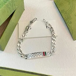 Designer Schmuck Armband Halskette Ring Plaid Emaille Camouflage 925 Casual Herren Damen Gleiches Armband Hohe Qualität