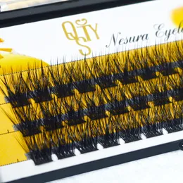 رموش كاذبة كاذبة QSTY DIY Extension Extension servised flase flase bundles threa lash bundles clusters makeup makeup tools nc07 230530