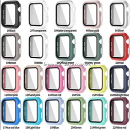 For Apple watch case 45mm 44mm 42mm 41mm 38mm 40mm series 1/2/3/4/5/6/7/SE/8 watch cover with tempered glass in box