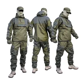 Jaktuppsättningar ryska gorka-4 enhetlig taktisk kamouflage militär stridsdräkter som arbetar jaktkläder armé träning uniform 230530