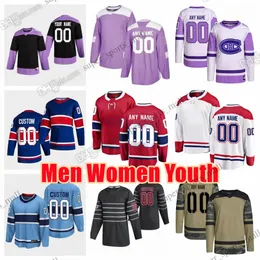 Personalizzato S-6XL Film College Hockey Indossa Jersey Patrick Roy Nick Suzuki Brendan Gallagher Jonathan Drouin Jake Allen Josh Anderson Joel Armia