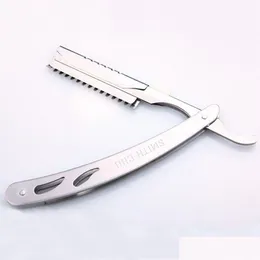 Nóż men komfort manualny golarki golarki ze stali nierdzewnej profesjonalny Unisex Portable Razor Sharp Treść fryzura 0849 Drop D Dhe9p