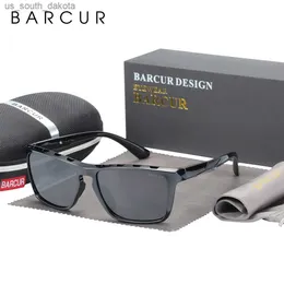 BARCUR Stil TR90 Sonnenbrille für Männer Polarisierte Design Sonnenbrille Frauen Angeln Fahren Brillen Zubehör Oculos L230523