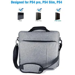 أكياس حقيبة يد جديدة لـ PS4/PS4 Pro Slim Size Size Protect Counter Carting Canvas Case for PlayStation 4 Consol Multifunction Bag